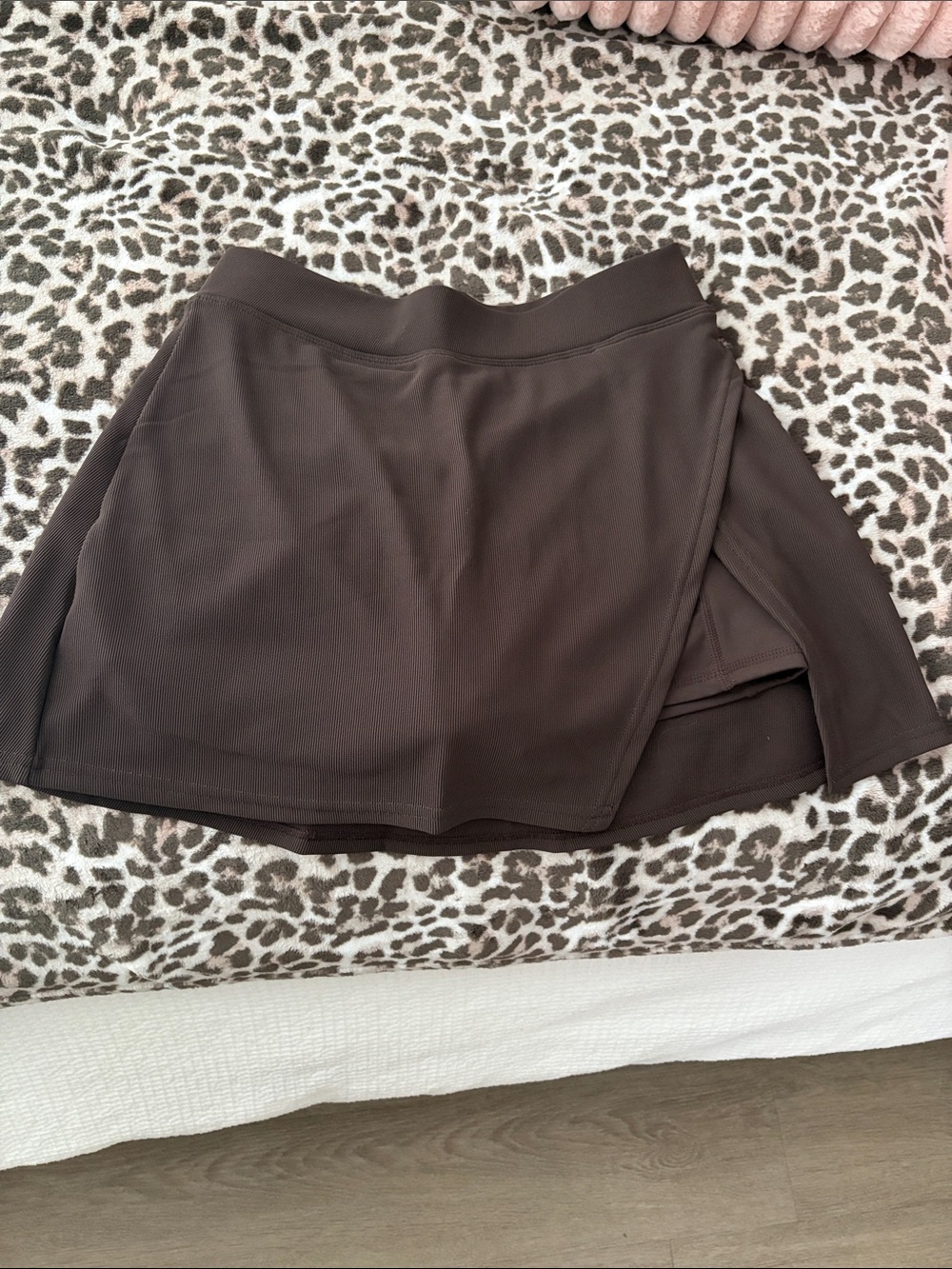 Women's Chocolate Brown Skater Wrap Skirt